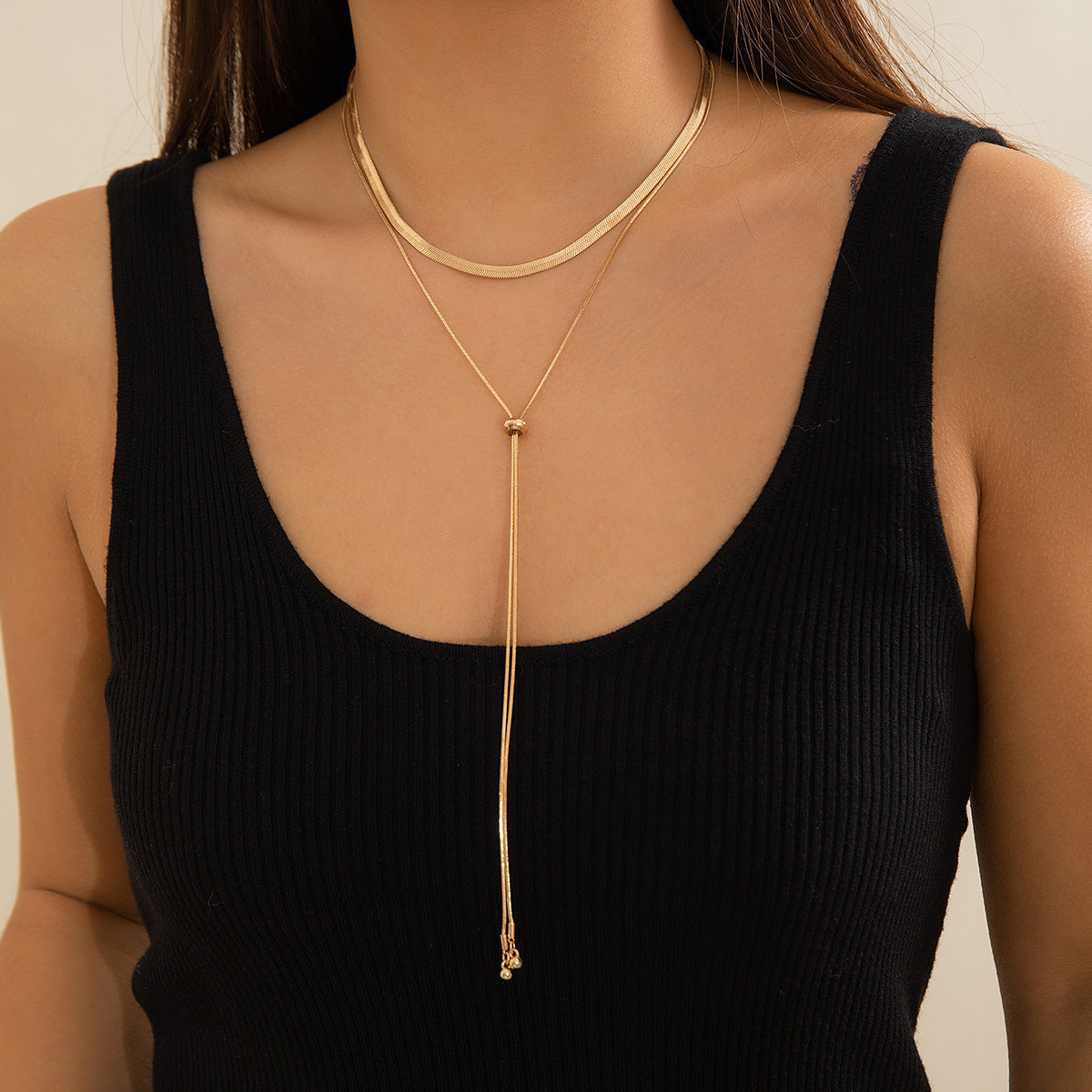 Women's Simple Hip Hop Snake Bones Chain