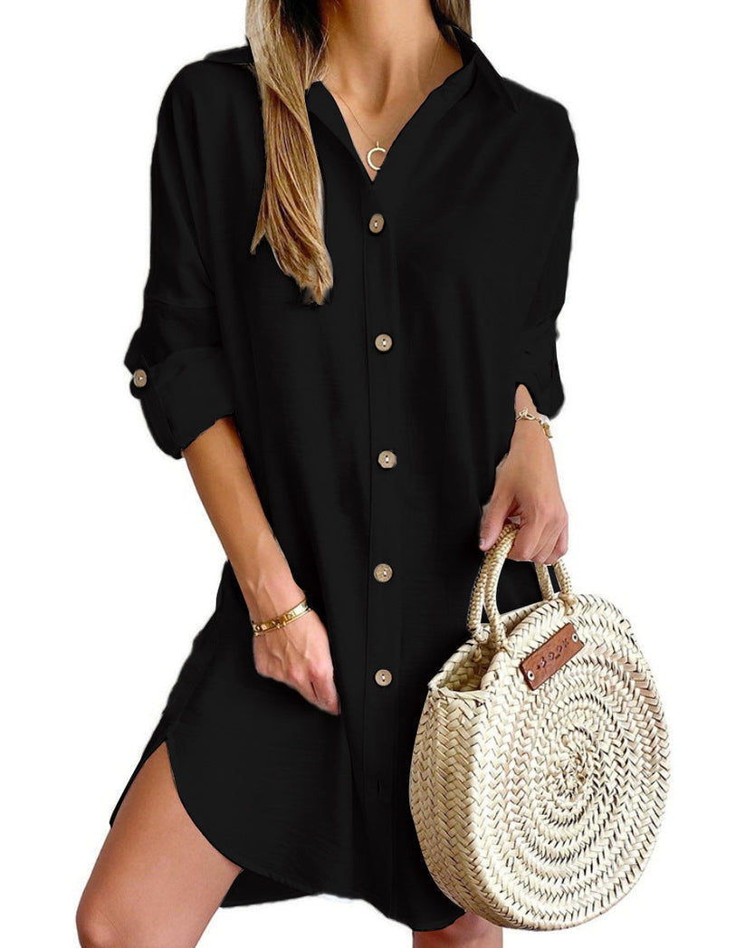 Button-Up Shirt Dress