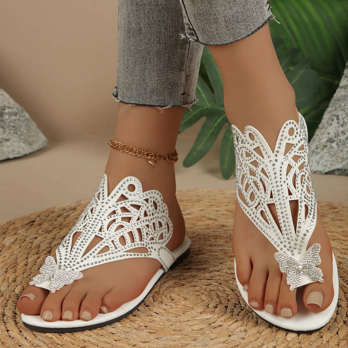 Butterfly Accent Sandals