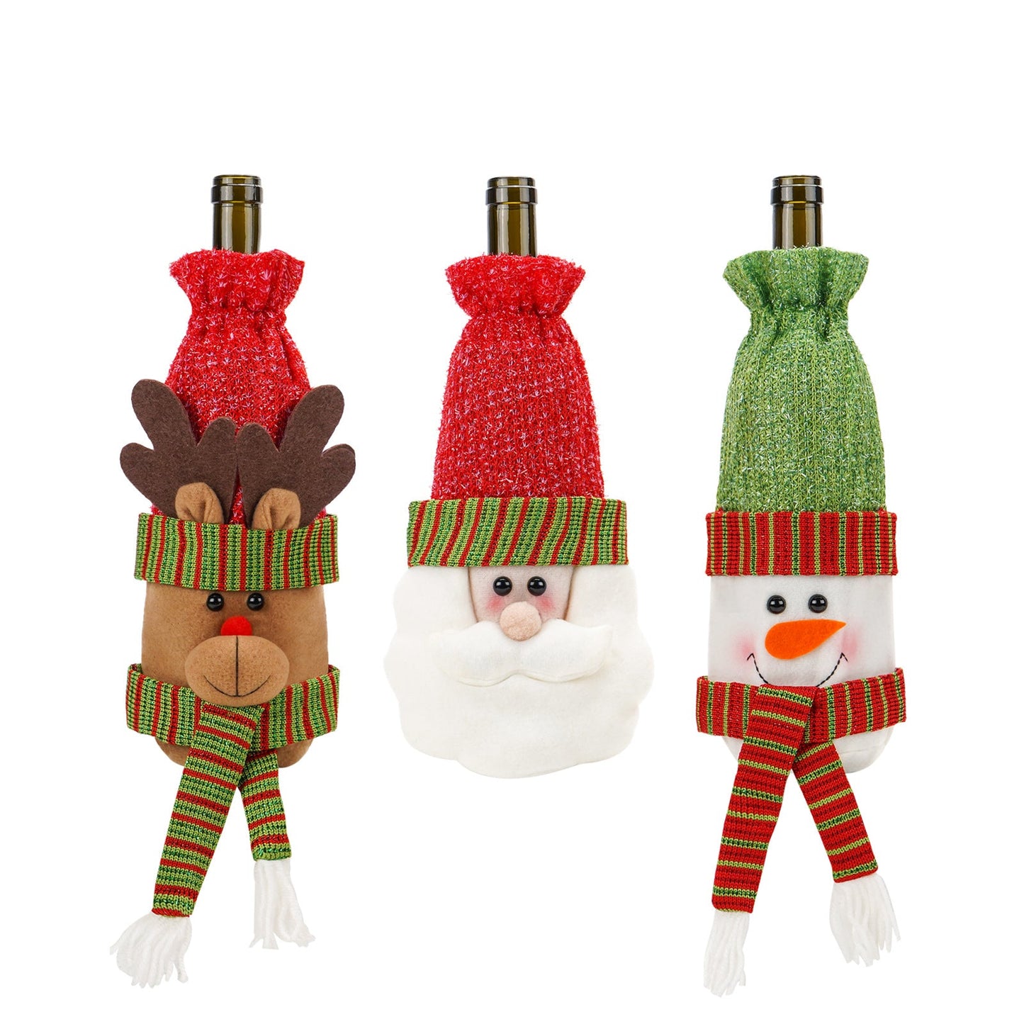 Christmas Gift Bag Bottle Cover Bar Decoration