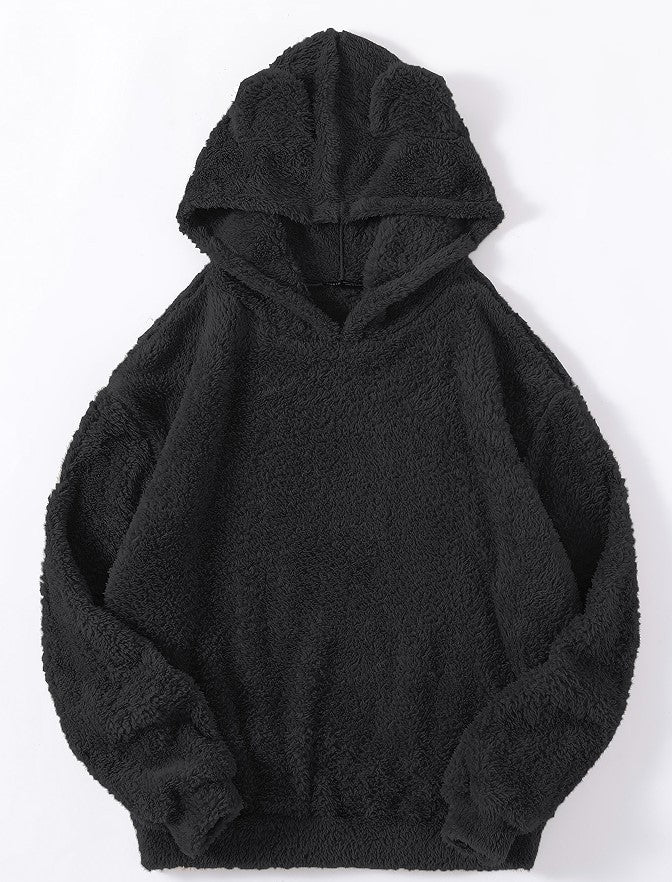 Men's Fashion Fluffy Rabbit Ears Hooded Warm Sweater