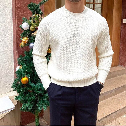 Men's Clothing Knitted Sweater Twisted String Design Sense