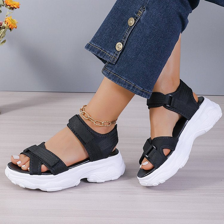 Spring And Summer New Platform Women's Flat Sandals