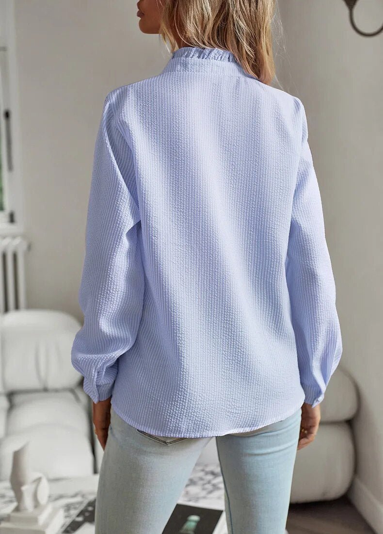 Stylish Ruffle Detail Blouse