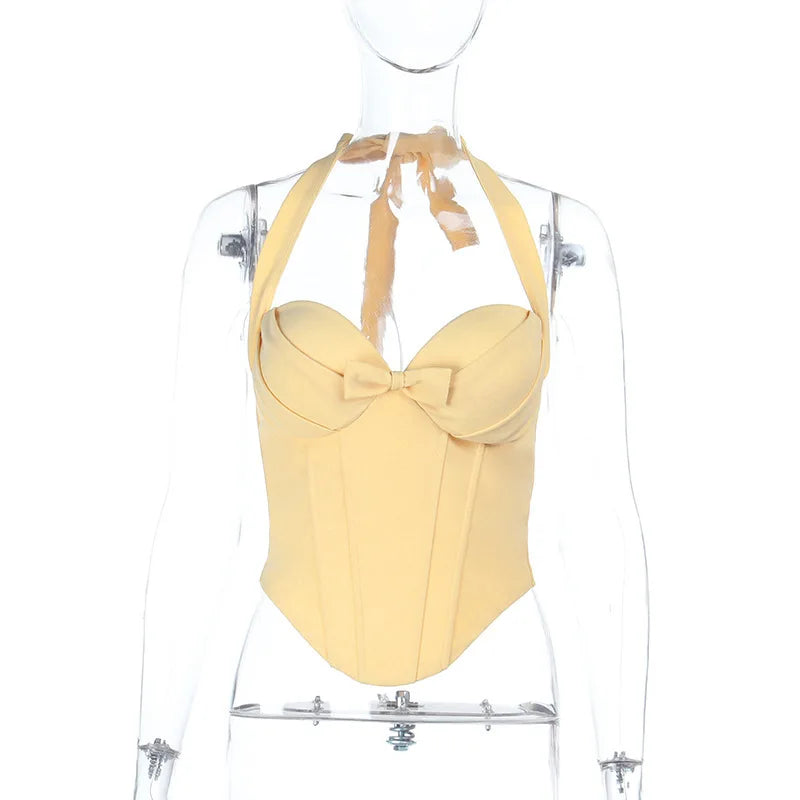 Bow Tie Corset Solid Top