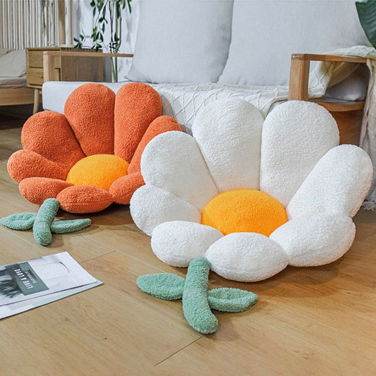 Ins Flower Waist Cushions Backrest Sofa Pillow Soft Office Chair Seat Cushion Lumbar Pad Pillow Birthday Gift Home Decor