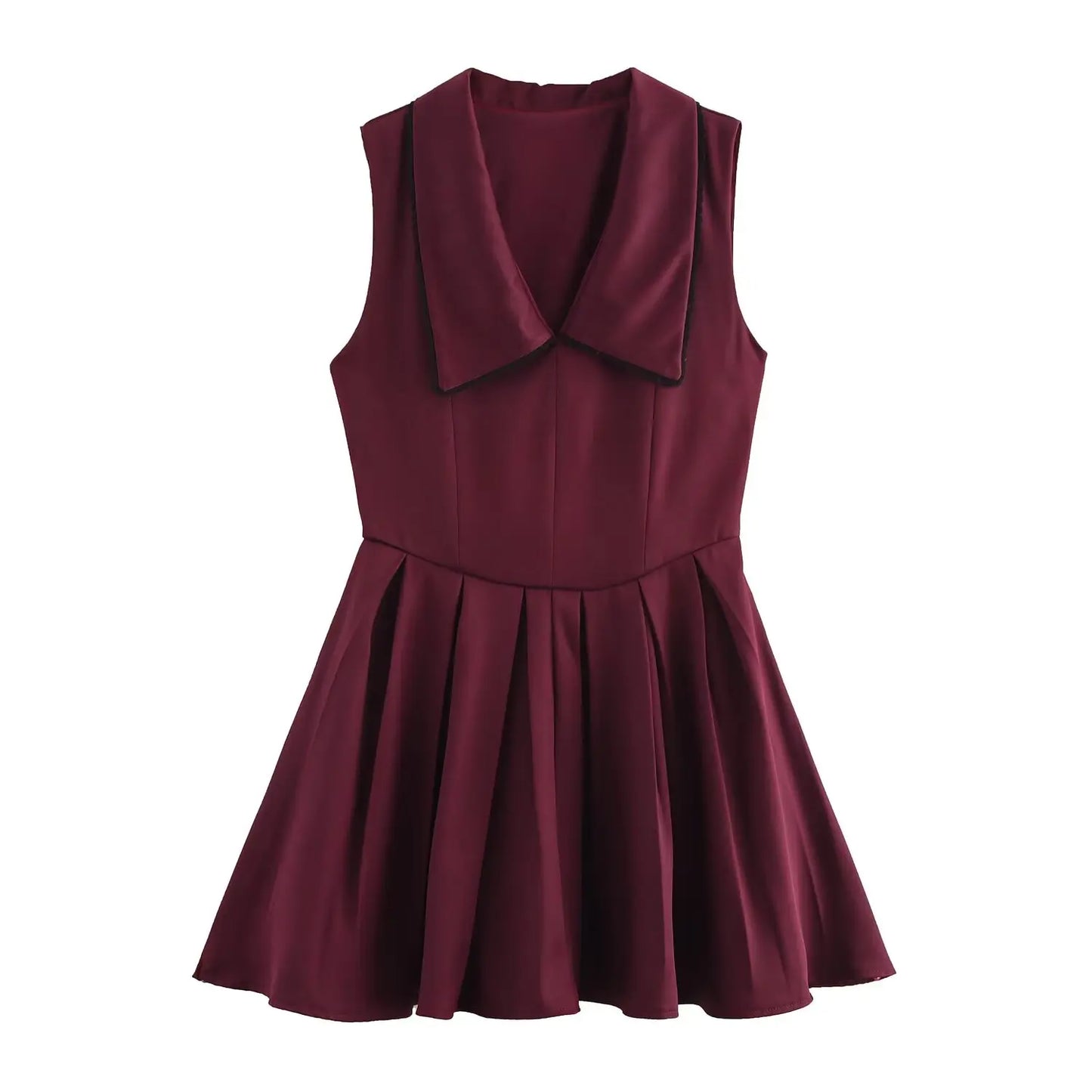 Collar Sleeveless Sleeveless Mini Dress