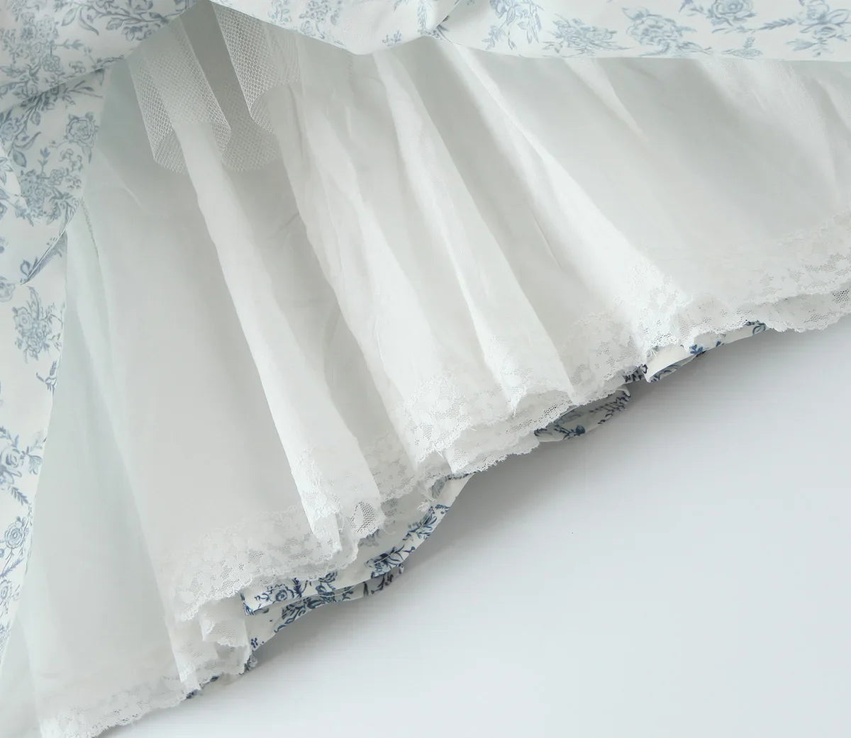 Printed Deep Neck Flare Mini Dress