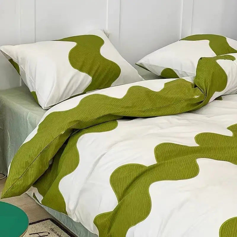 Red Cherry Plaid Duvet Cover Set with Sheet Pillowcase Soft Cover NoFilling Warm Bed Linen Twin Full Queen Size Home Bedding Set