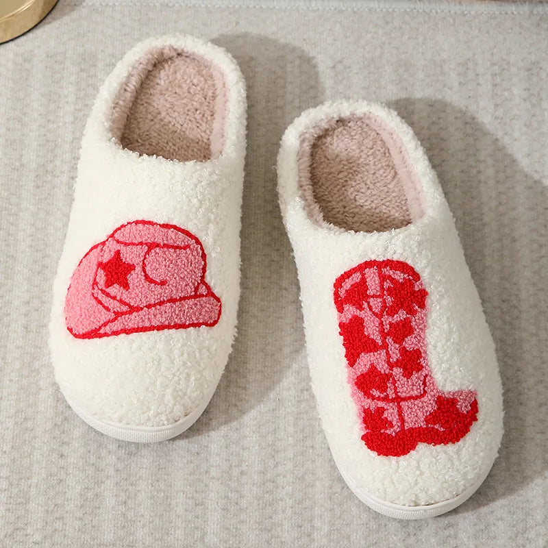 New Christmas Gifts Santa Claus Elk Slippers Cute Gingerbread Man Warm Cotton Slippers Men Women Hot Winter Home Cotton Slippers
