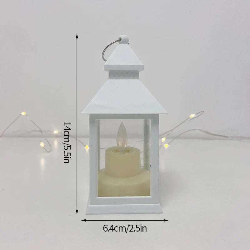 Ins Candle Holders lantern for Table Retro Flameless Kerosene Lamp Desktop Candlestick Chandelier Christmas New Year Home Decor