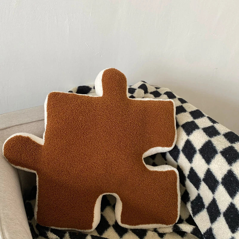 Fashion filling creative puzzle shaped pillow can be spliced with cushion, pillow, baby floor crawl game pad, home decoration