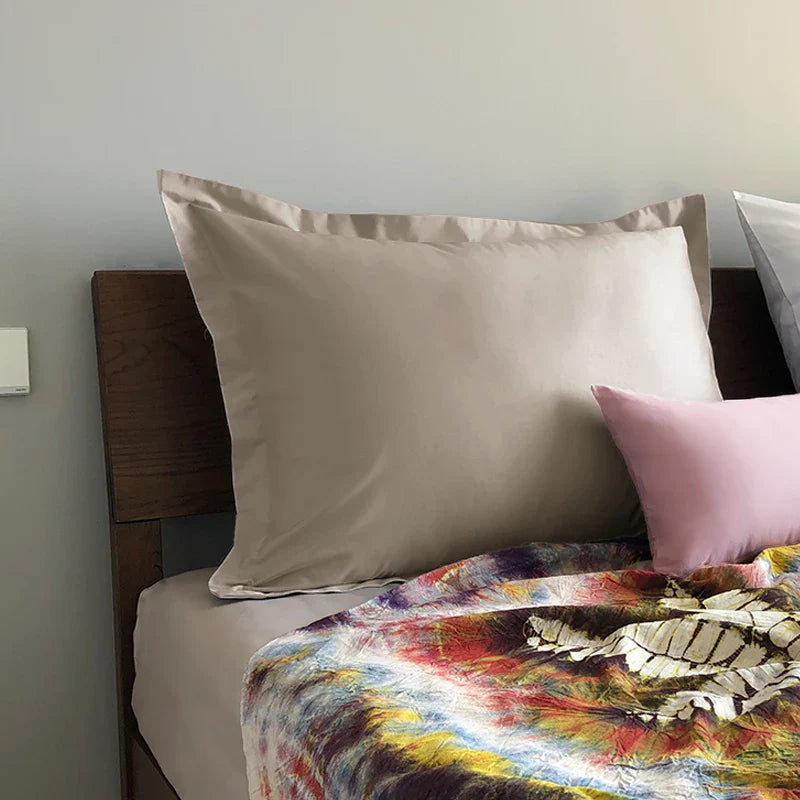 Pure Cotton Large Pillowcase 60x80 Hotel Soft and Comfortable Multicolored Optional Home Essential Pillow Cover with Zipper