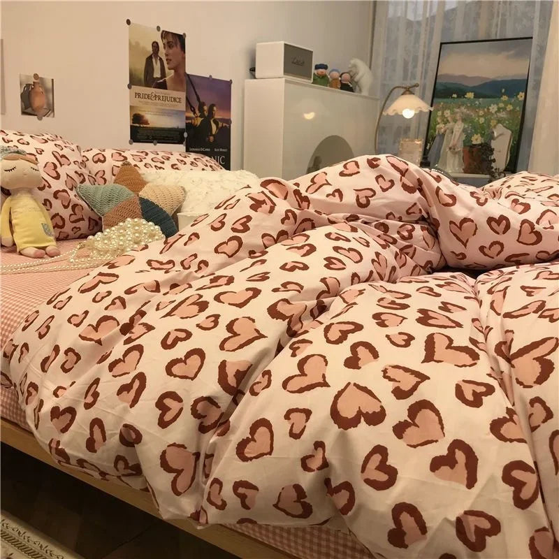 Ins Nordic Butterfly Bedding Set Flat Bed Sheet Duvet Cover Twin Full Queen Nordic Bed Linen Boy Girl Bedding Sets