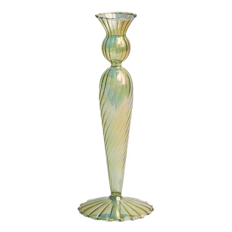 1PC Floriddle Candle Holders Glass Candlestick for Wedding Decoration Christmas Decoration Home Decoration Accessories Candles
