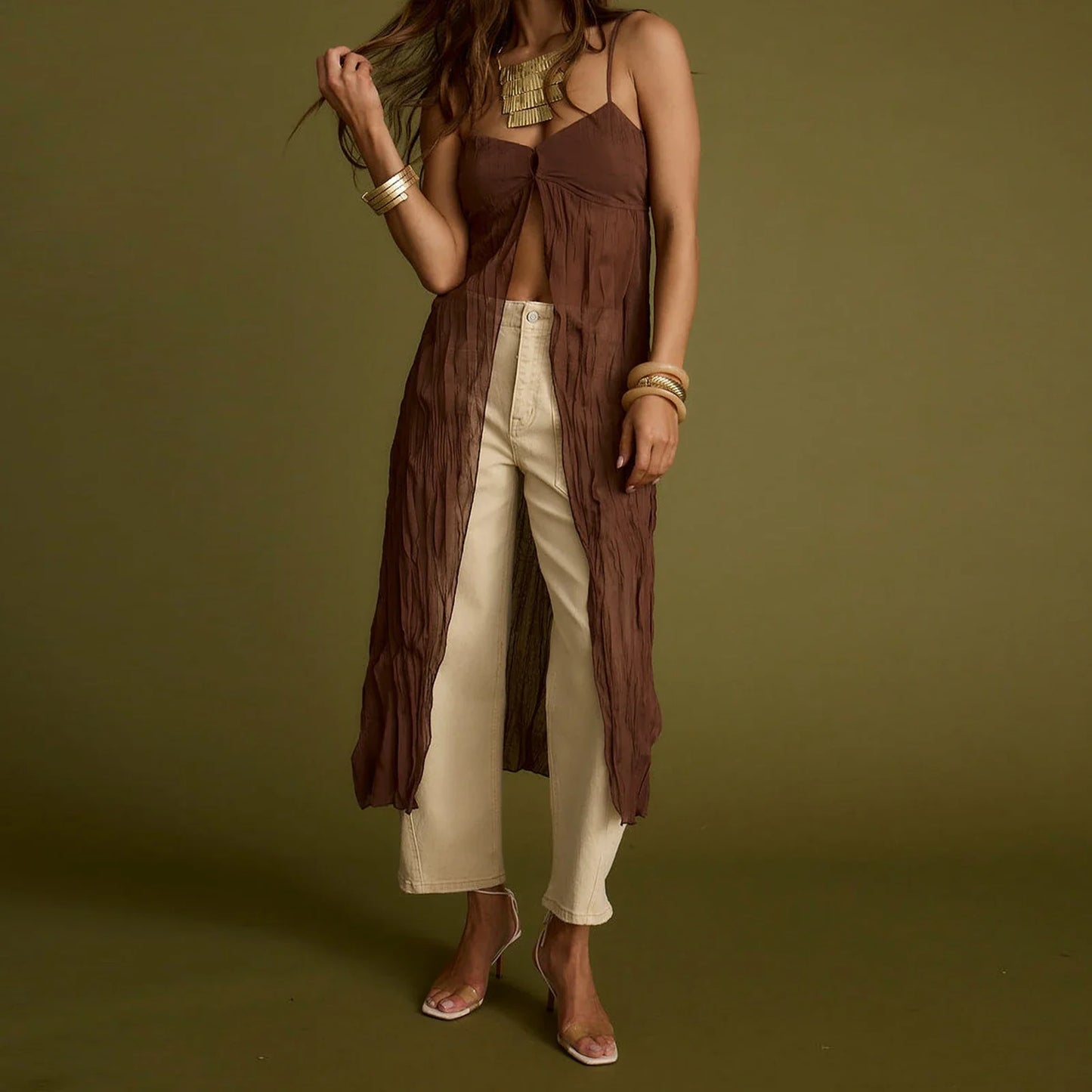 Long Slit Cami Top