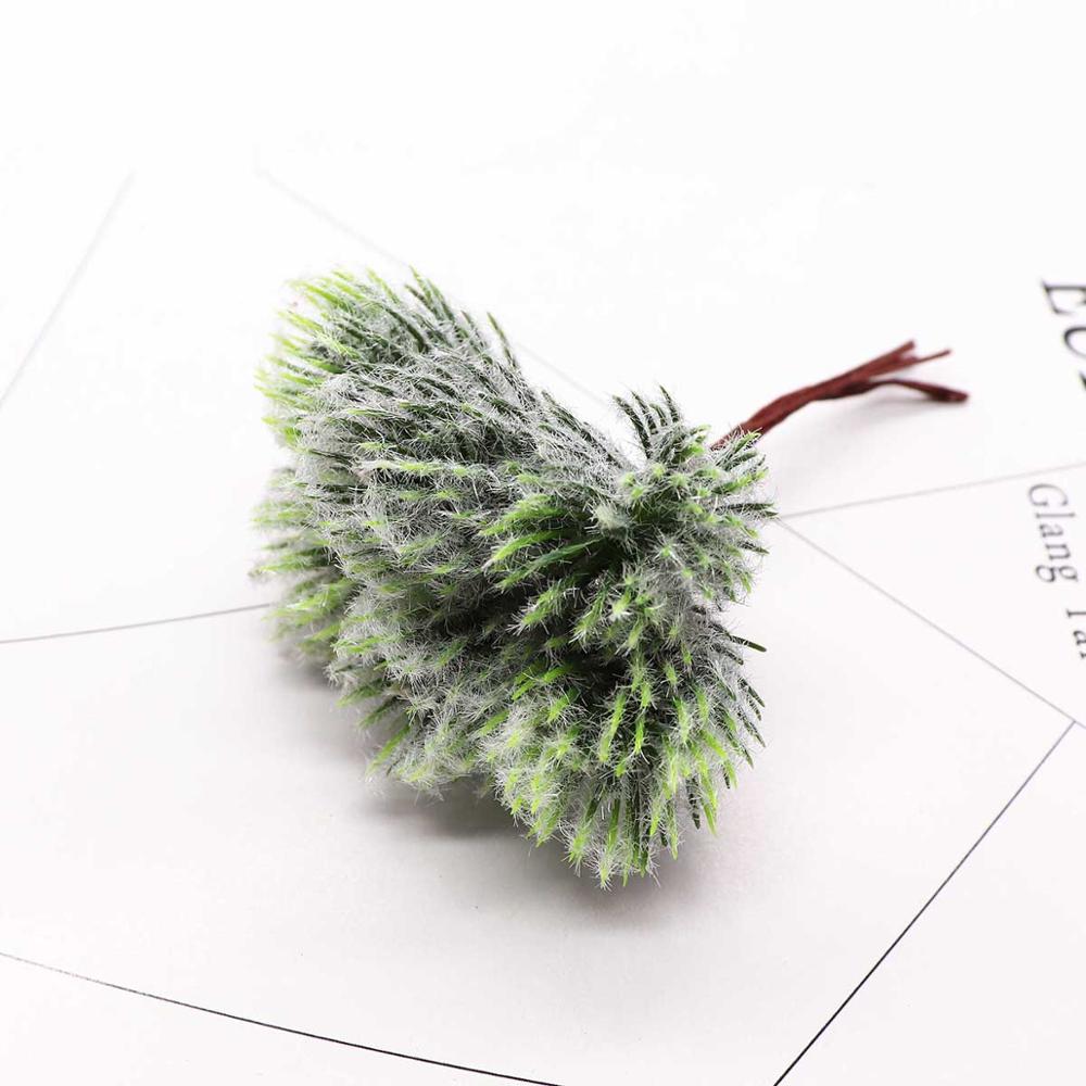 6/10/12/24/200pcs Mixed Green Plant Flower Cherry Stamen Berries Bundle DIY Christmas Wedding Cake Gift Box Wreaths Decor