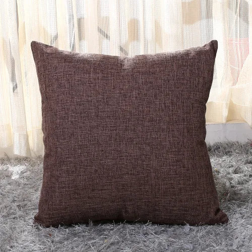 30x50cm 45x45cm Linen Pillow Case Solid Color Pillowcase Sofa Office Chair Lumbar Cushion Cover Anti-Dirty Pillow Cover