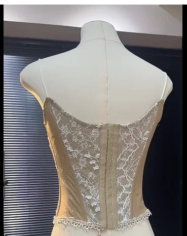 Lace Fishbone Corset Top