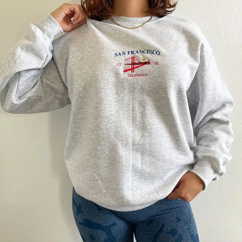 San Francisco Golden Gate Bridge Crewneck Sweatshirt