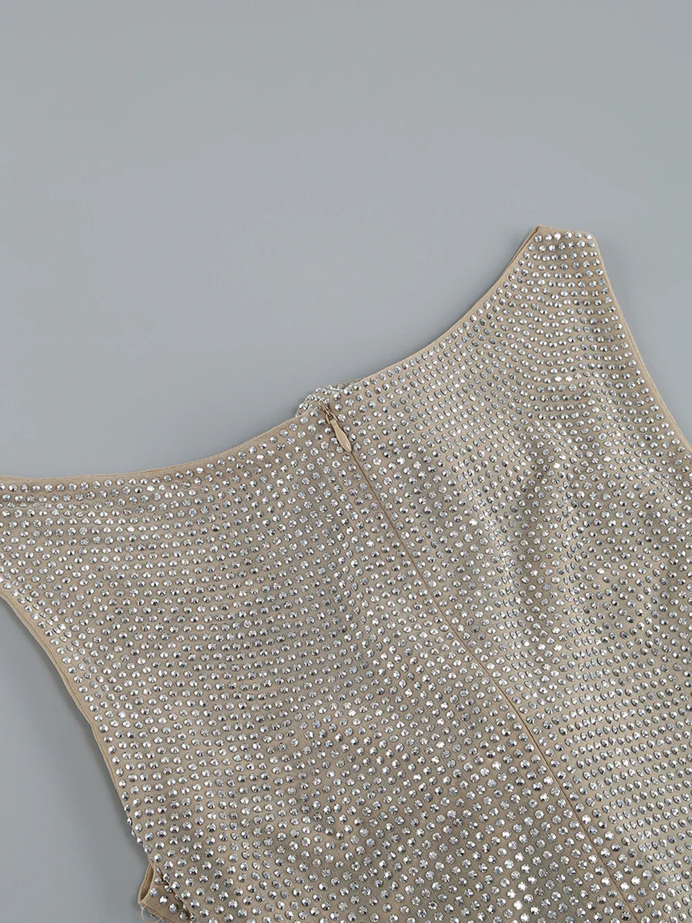 Sequin Flower Details Cut Out Bodycon Mini Dress