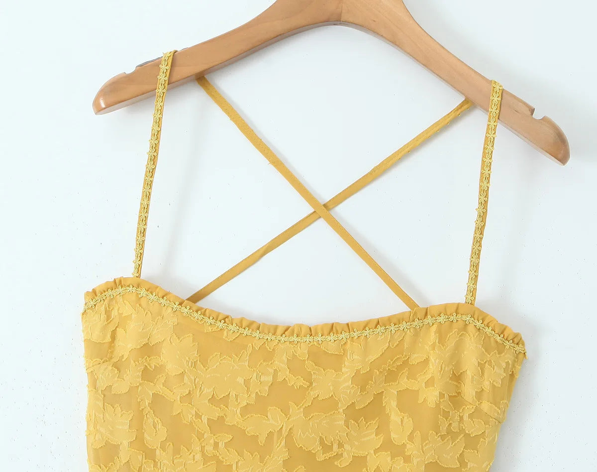 Cami Open Back Lace Up Floral Maxi Dress