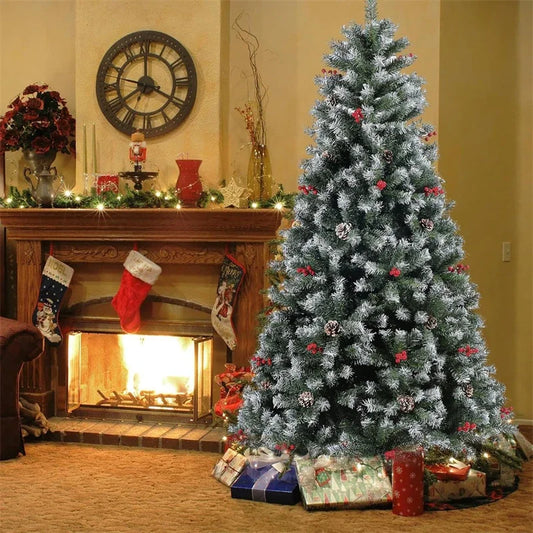 Pinecone Christmas Tree with Berry Pine Nuts Very Beautiful with Automatic Hinges Quick Installation Advanced Xmas Tree Green