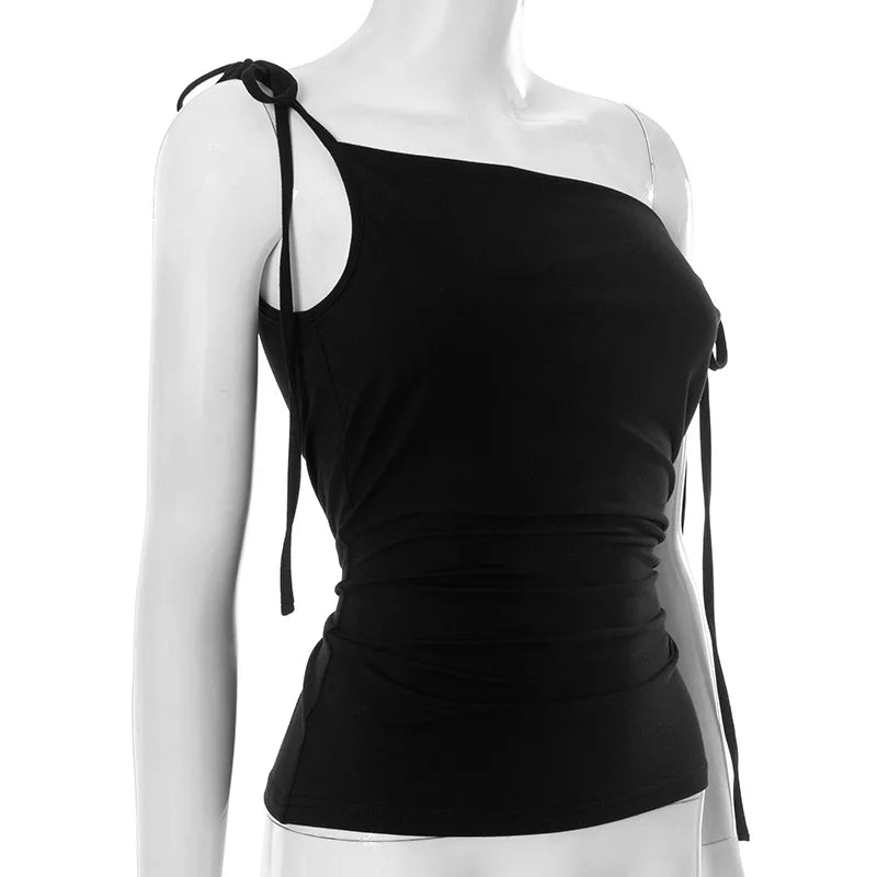 Tie Up String Cami Top