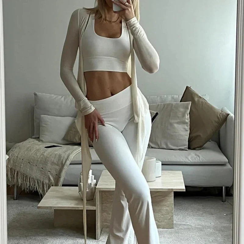 Wrap Around Tie Up Top And Pants Set