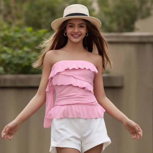 Ruffles Tube Top