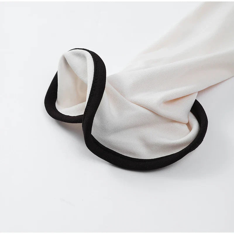 Ruffles Hem Long Sleeve Mini Dress