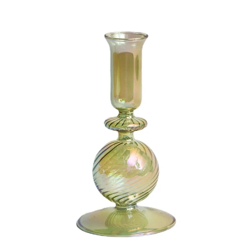 1PC Floriddle Candle Holders Glass Candlestick for Wedding Decoration Christmas Decoration Home Decoration Accessories Candles