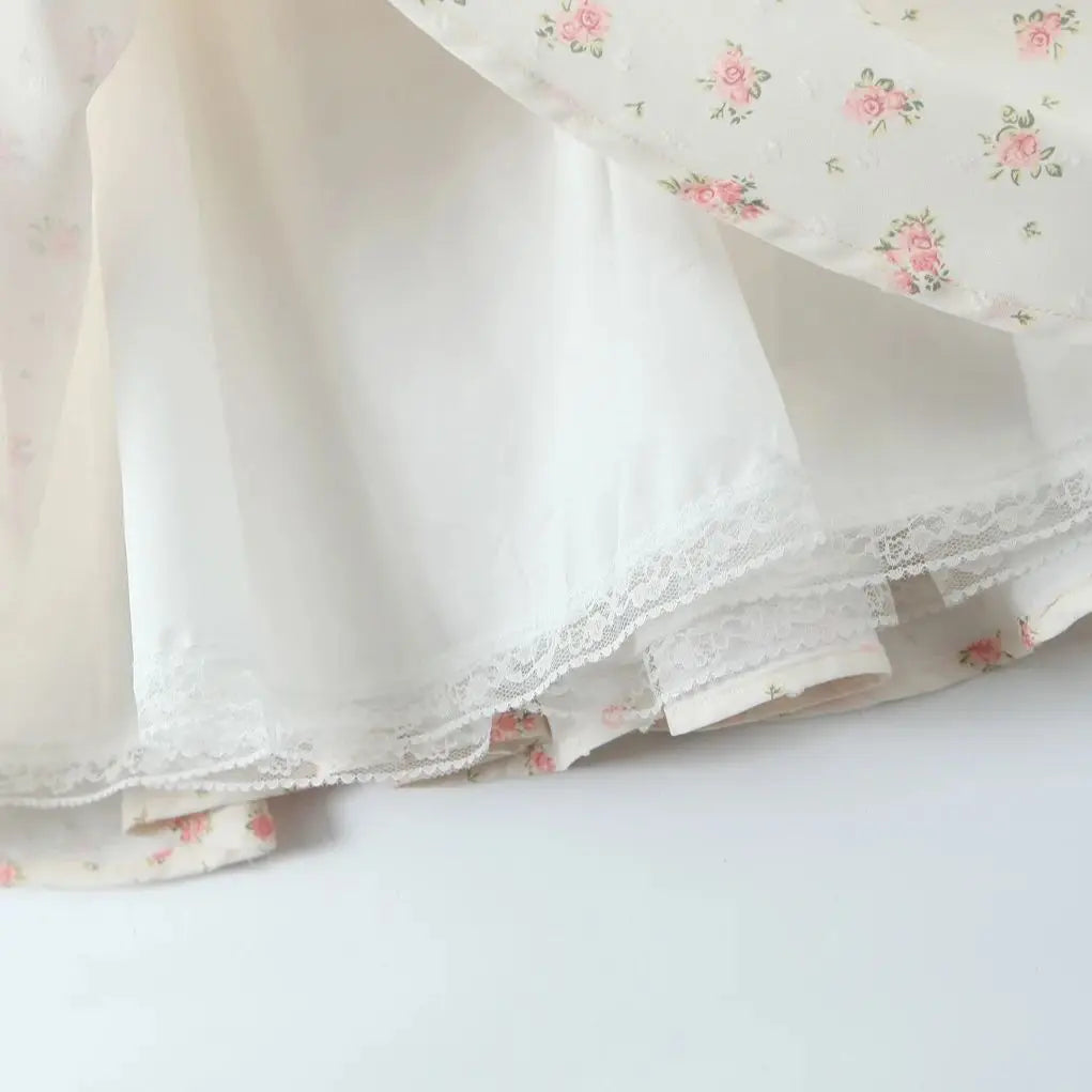 Floral Print Bow Ruched Mini Dress