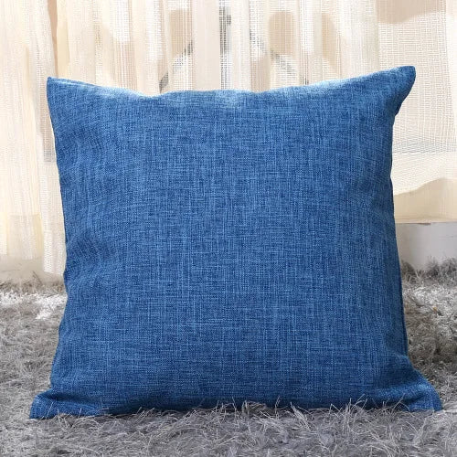 30x50cm 45x45cm Linen Pillow Case Solid Color Pillowcase Sofa Office Chair Lumbar Cushion Cover Anti-Dirty Pillow Cover