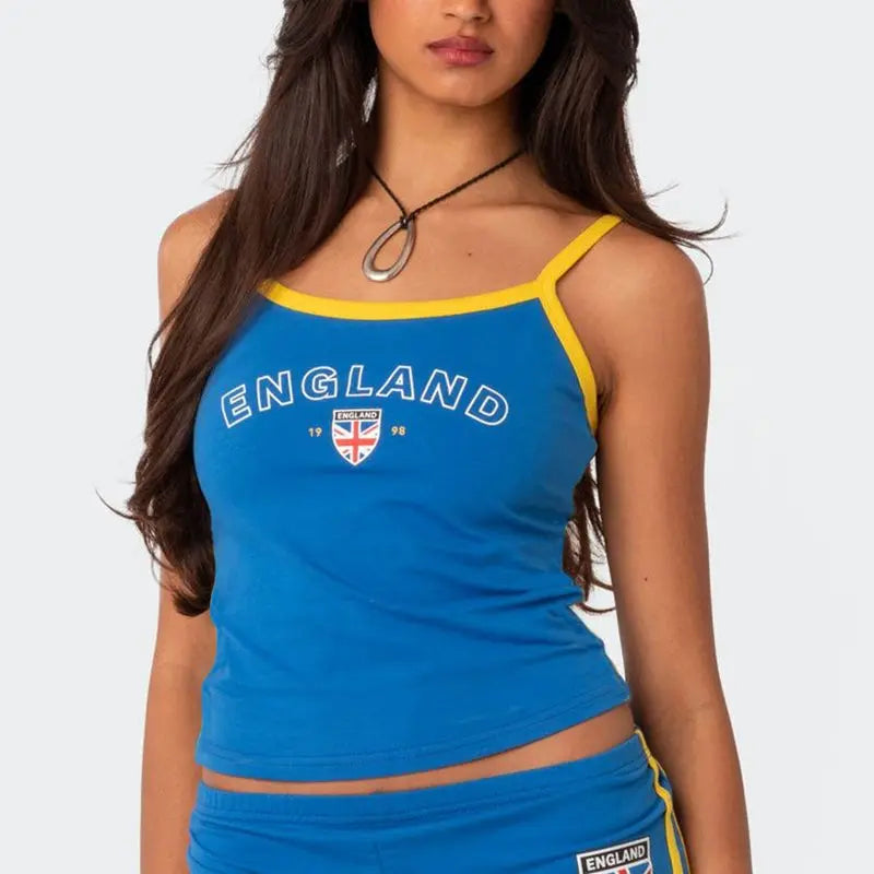 Country Flag Graphic Tank Top - Global Style