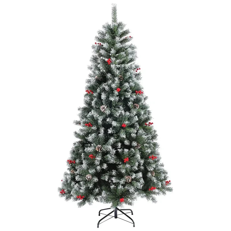 Pinecone Christmas Tree with Berry Pine Nuts Very Beautiful with Automatic Hinges Quick Installation Advanced Xmas Tree Green