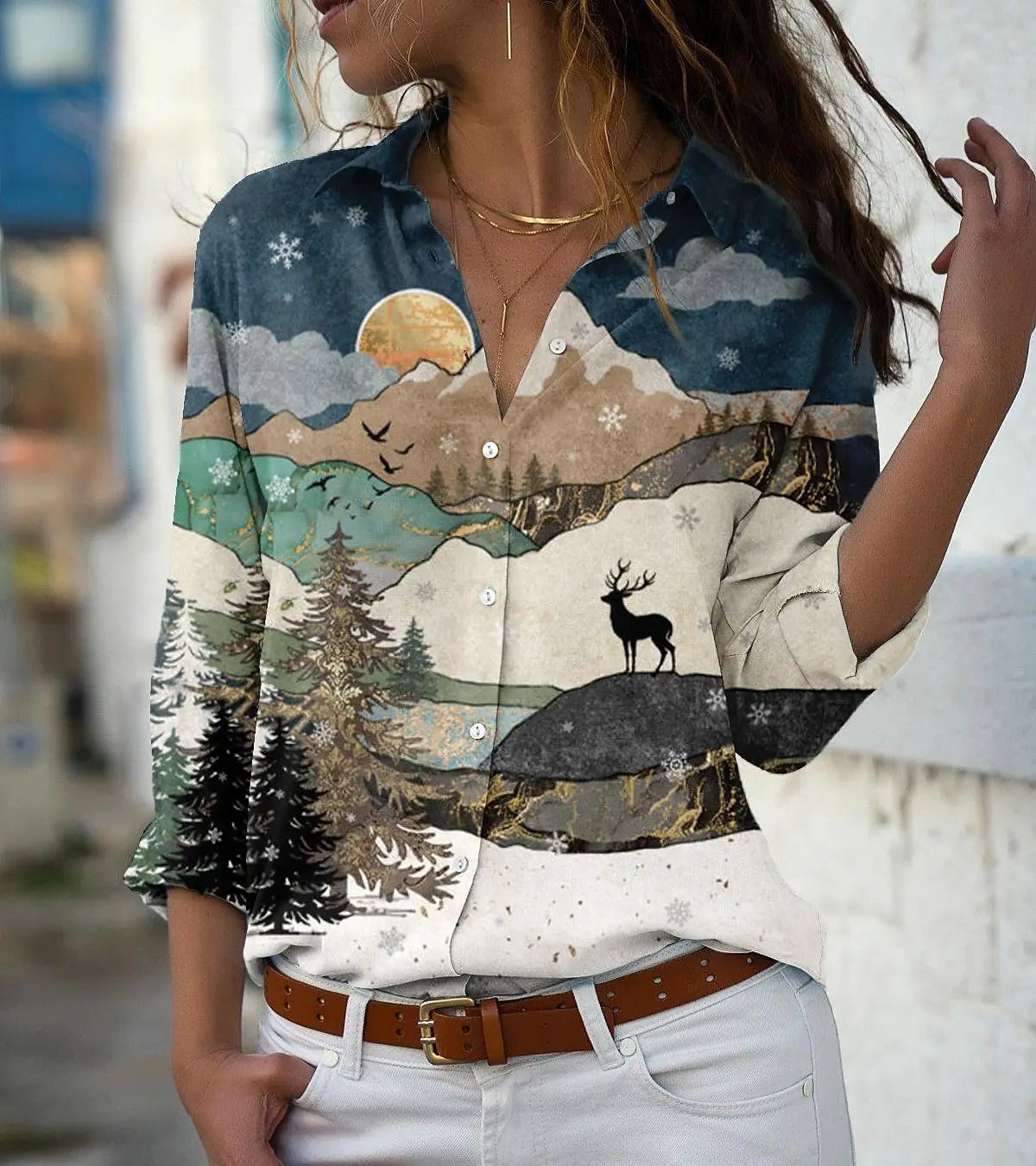 Casual Printed Blouse