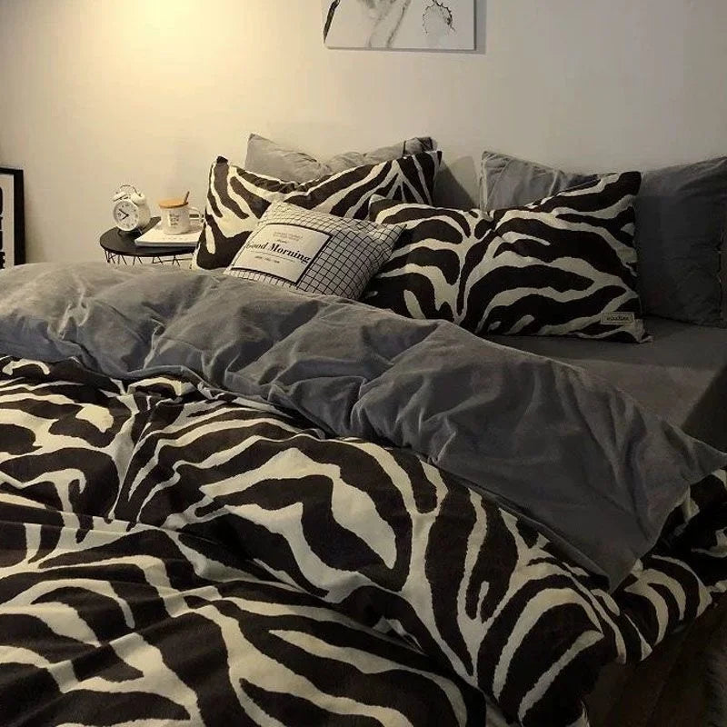 Ins Nordic Butterfly Bedding Set Flat Bed Sheet Duvet Cover Twin Full Queen Nordic Bed Linen Boy Girl Bedding Sets