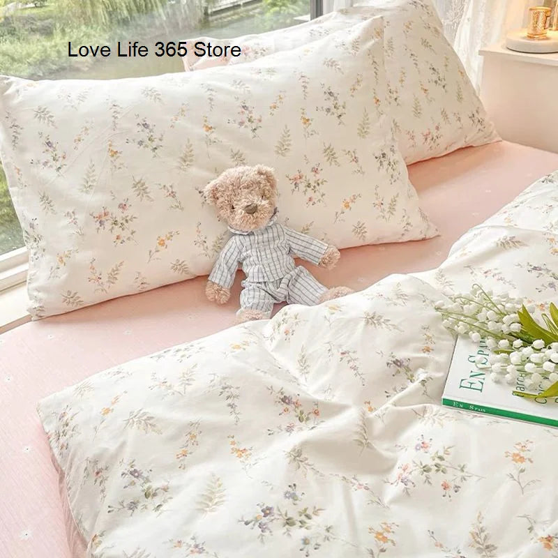 Ins Nordic Butterfly Bedding Set Flat Bed Sheet Duvet Cover Twin Full Queen Nordic Bed Linen Boy Girl Bedding Sets