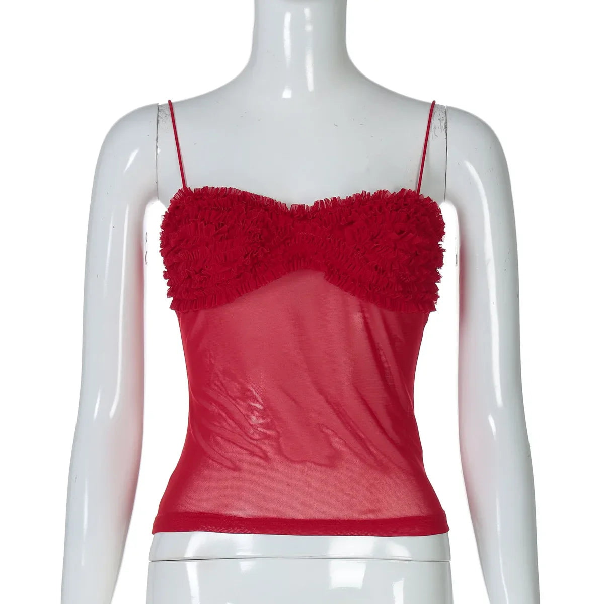 Mesh Frill Cami Top