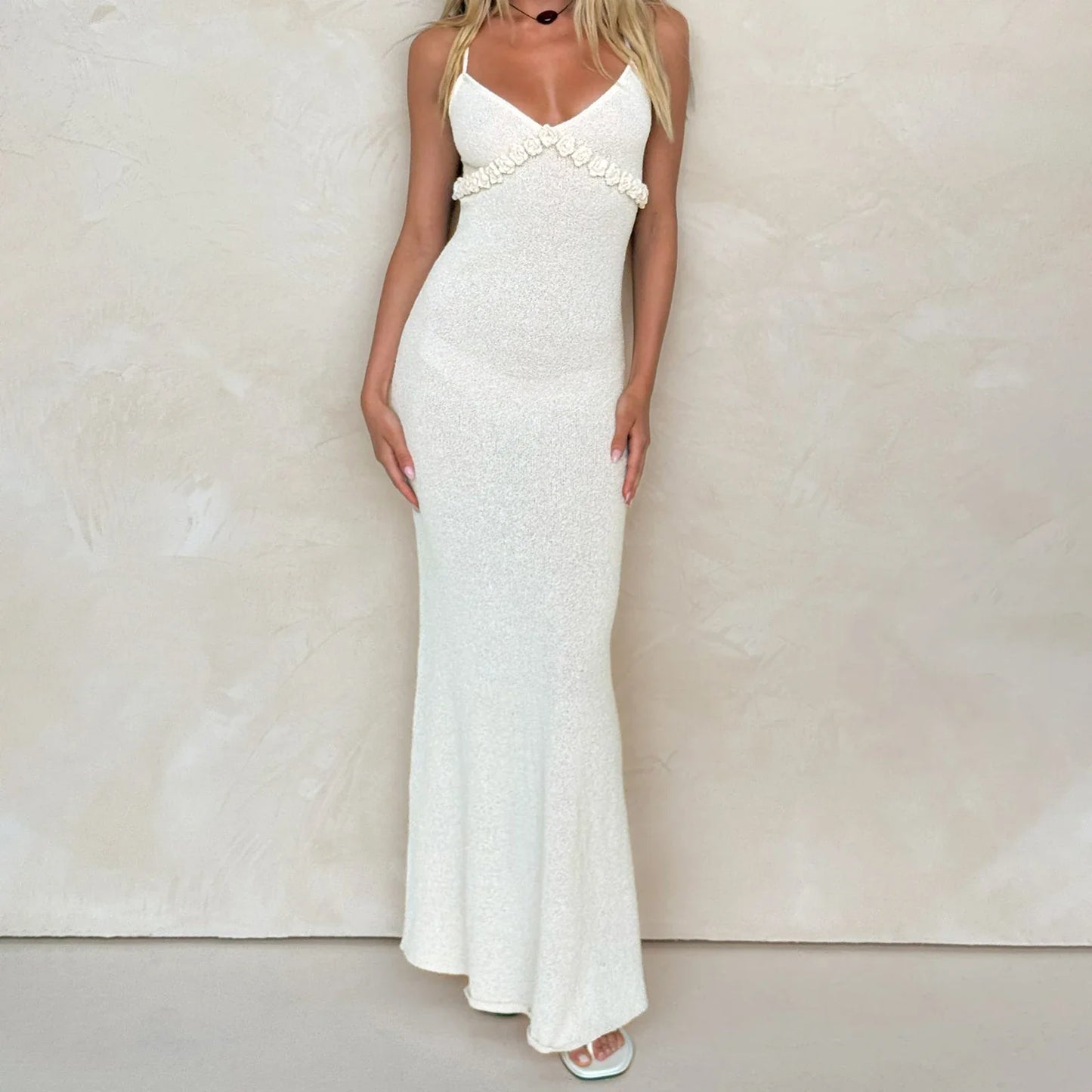 Knit Strap Maxi Dress