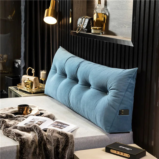 Removable Headboard Pillow Triangle Cushion Backrest  Daybed Comfort Rest Waist Cushion Wedge Sleeping Pillow Bedroom Pillows