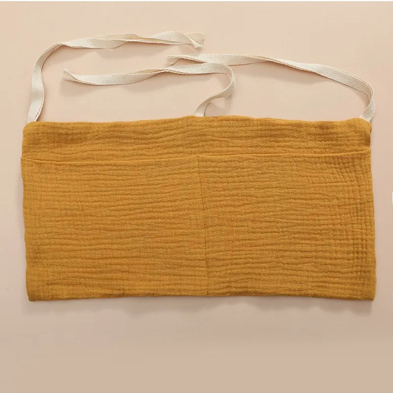 39x20cm 1PCS Large Baby Crib Storage Bag Cotton Multifunctional Newborn Bed Headboard Organizer For Kids Baby Bedding Diaper Bag