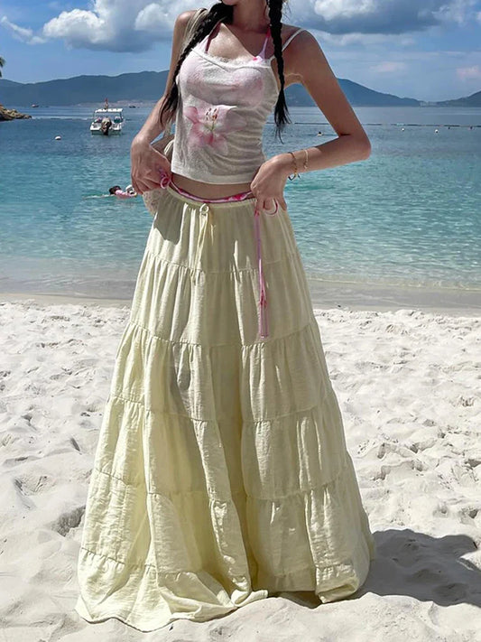 Yellow Maxi Skirt