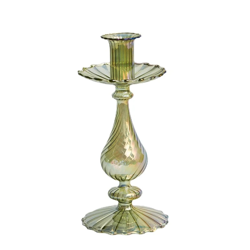 1PC Floriddle Candle Holders Glass Candlestick for Wedding Decoration Christmas Decoration Home Decoration Accessories Candles