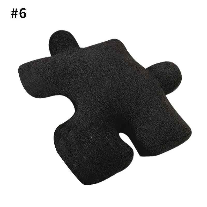 Fashion filling creative puzzle shaped pillow can be spliced with cushion, pillow, baby floor crawl game pad, home decoration