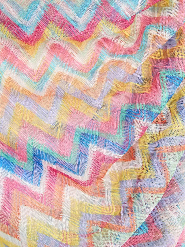 Rainbow Stripe Fringe Halter Beach Mini Dress