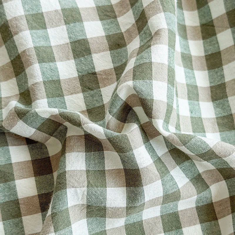 Class A Pure Cotton Printed Checkered Quilt Cover All-cotton Yarn-dyed Washed Single Duvet Cover 160x210 Bedding