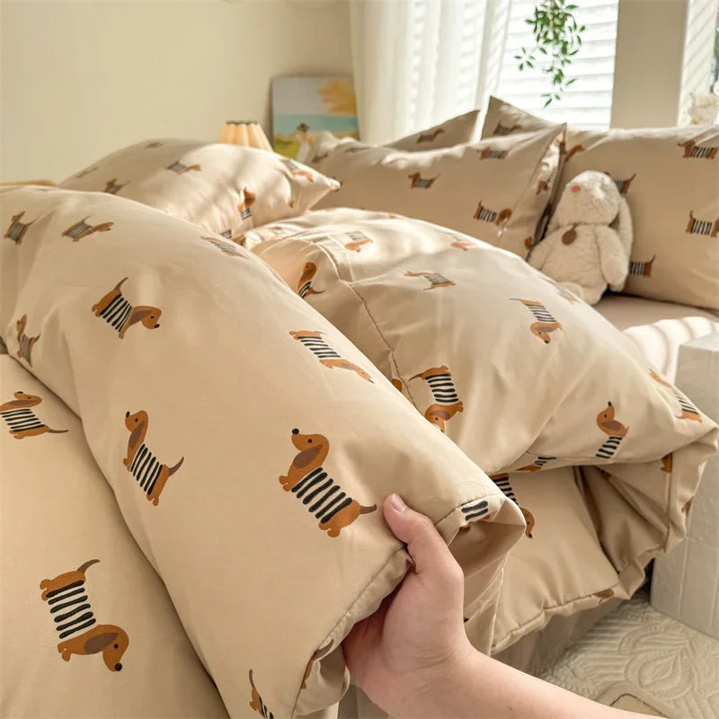 New Single Duvet Cover Super Soft Wash Soft Waxy Cloud Cotton Single Quilt Cover Printed Bedding 150x200 180x220 200x230 220x240