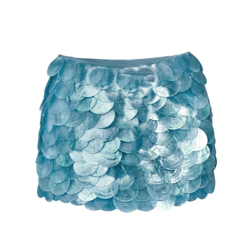 Sequin Mini Skirt â€?A-Line Sparkle Look
